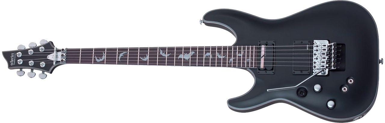 Schecter Damien Platinum-6 FR S LH - Satin Black (1190) | Musician