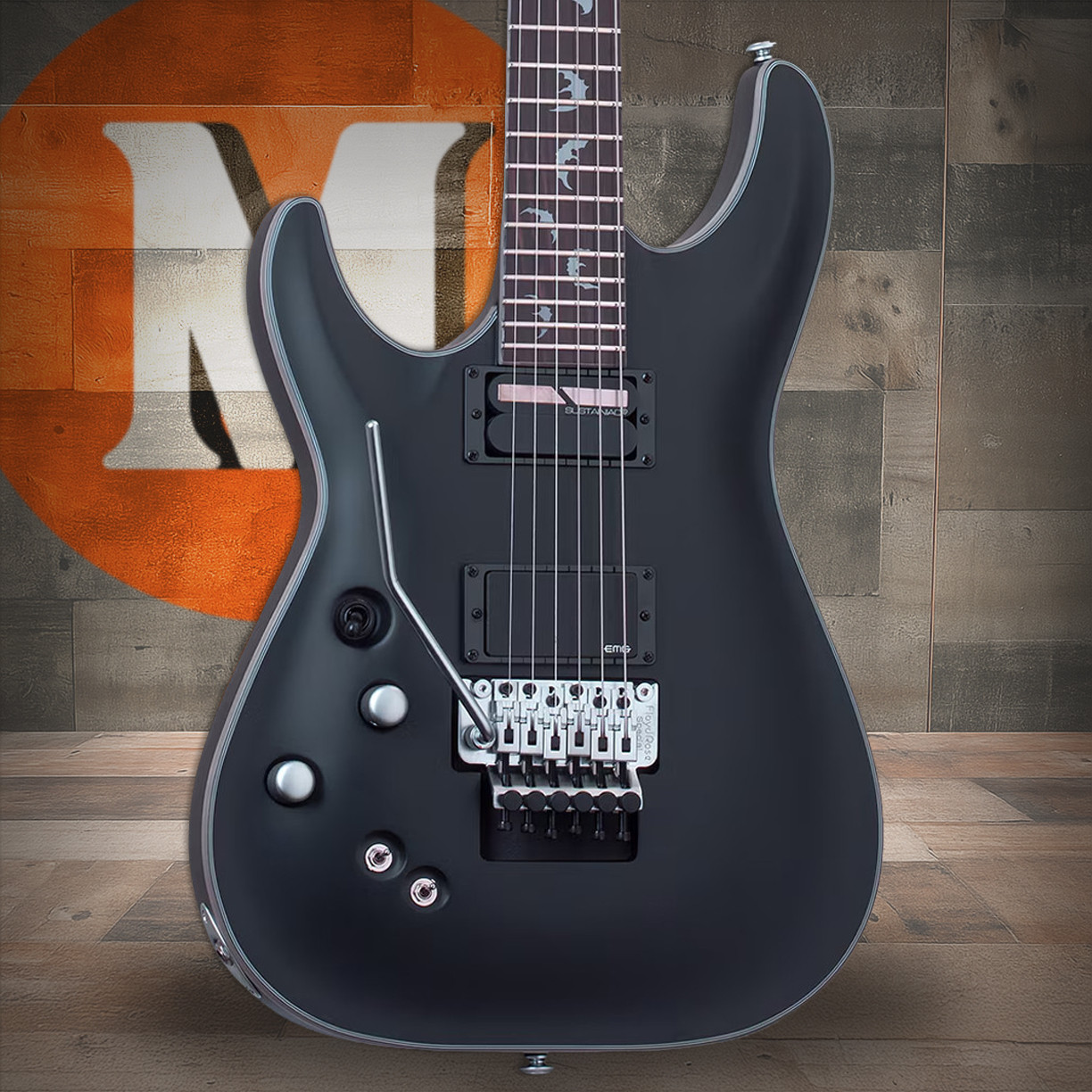Schecter Damien Platinum-6 FR S LH - Satin Black (1190) | Musician