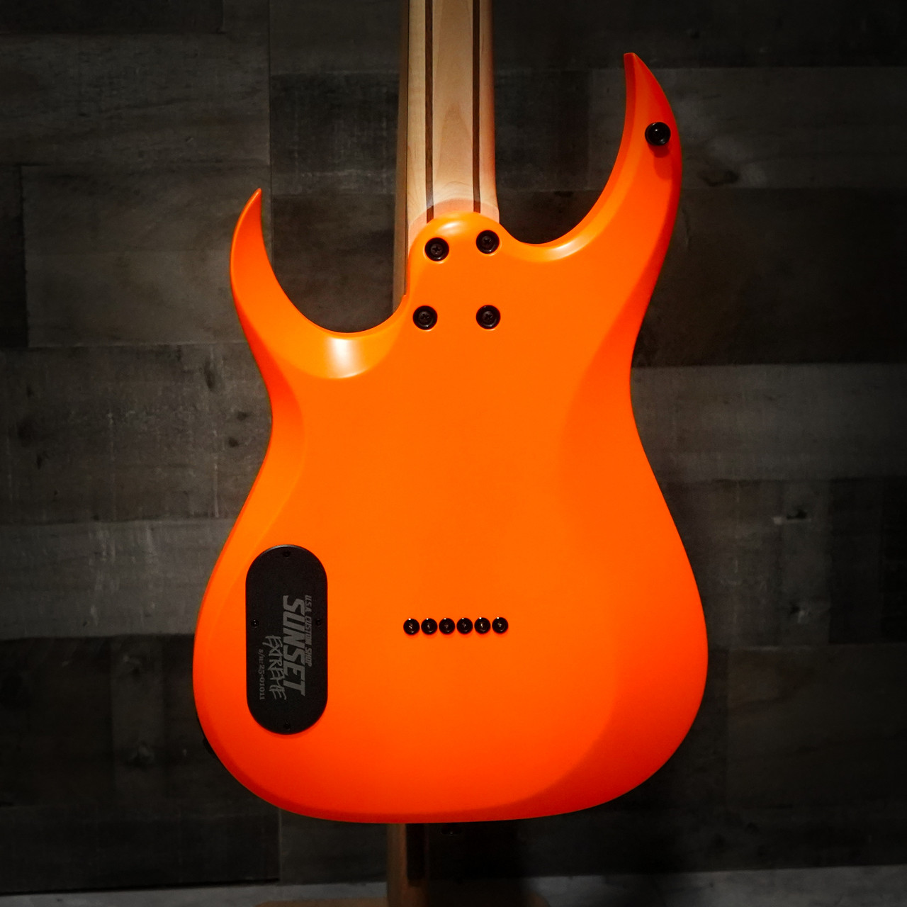 Schecter USA Sunset Extreme Neon Electric Guitar – Neon Orange