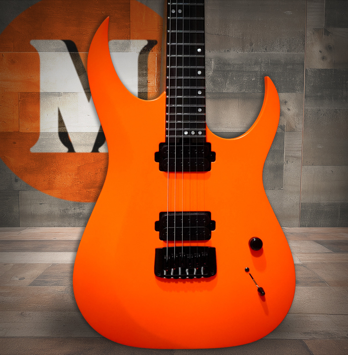Schecter USA Sunset Extreme Neon Electric Guitar – Neon Orange