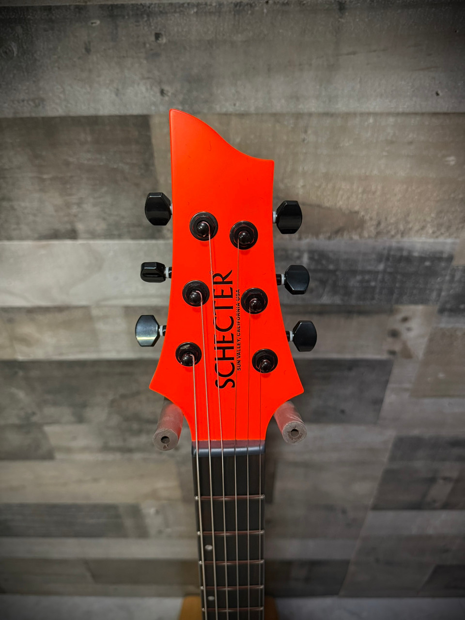 Schecter USA Sunset Extreme Neon Electric Guitar - Neon Orange