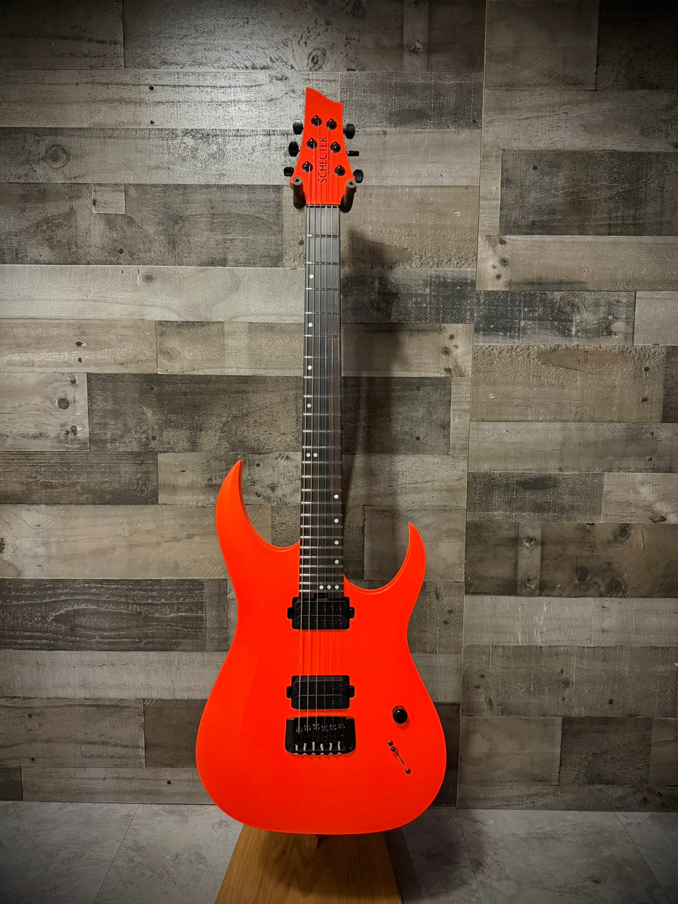 Schecter USA Sunset Extreme Neon Electric Guitar - Neon Orange