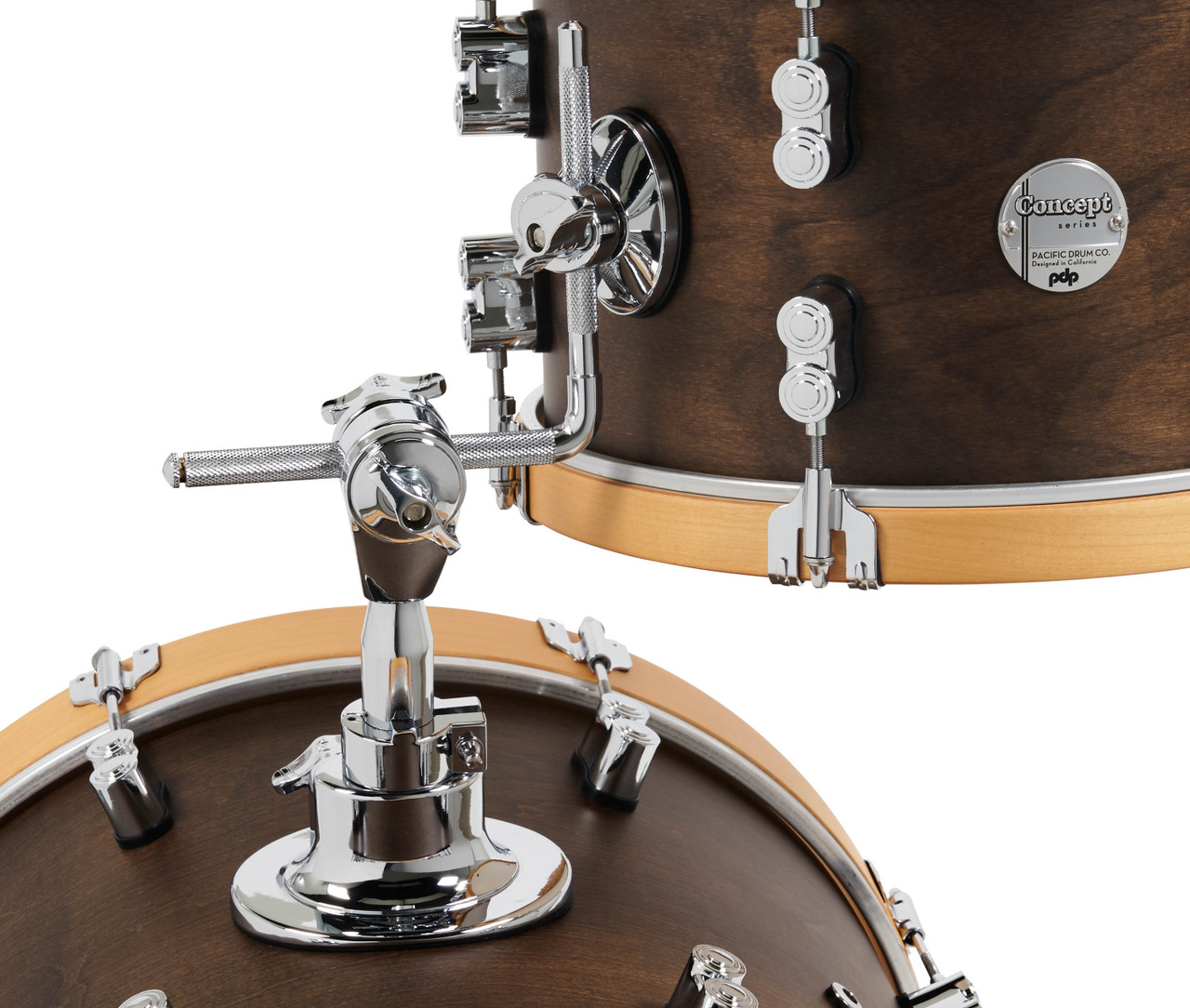 PDP Classic Bop Kit - Walnut/Natural Hoops (PDCC1803WN) | Musician Madness