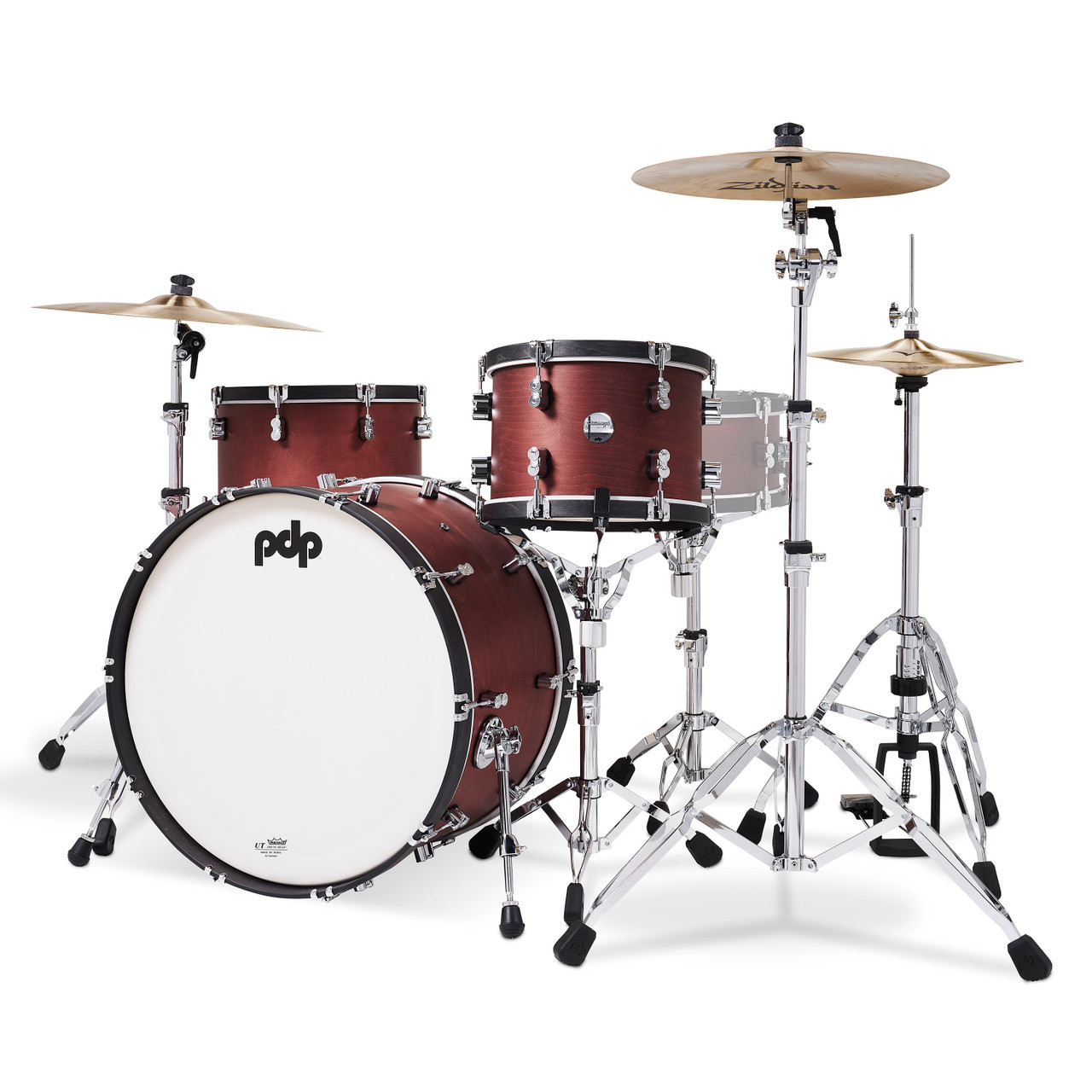 PDP Classic Kit 24 Kick - Ox Blood/Ebony Hoop (PDCC2413OE) | Musician Madness