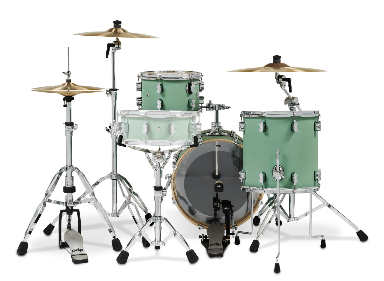 PDP Concept Maple - Satin Seafoam, Chrome Hardware Bop (PDCM18BPSF) | Musician Madness