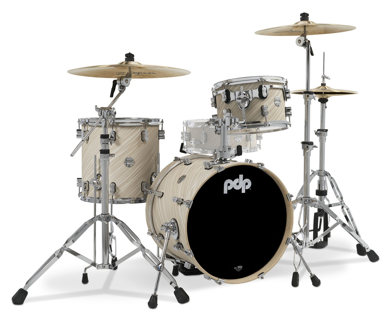 PDP Concept Maple - Twisted Ivory, Chrome Hardware Bop (PDCM18BPTI) | Musician Madness