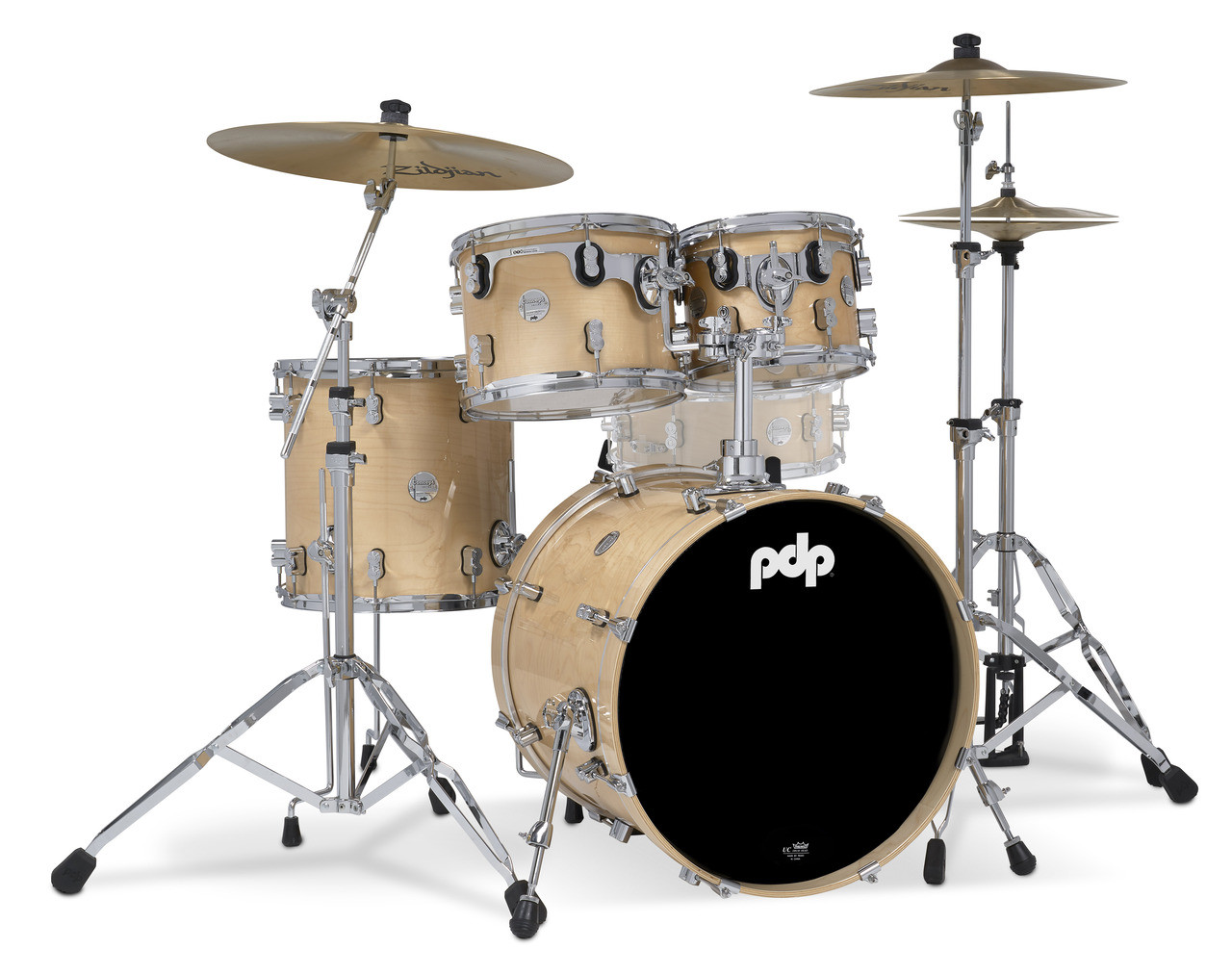 PDP Concept Maple - Natural, Chrome Hardware 4 Piece Fusion (PDCM20FNNA)