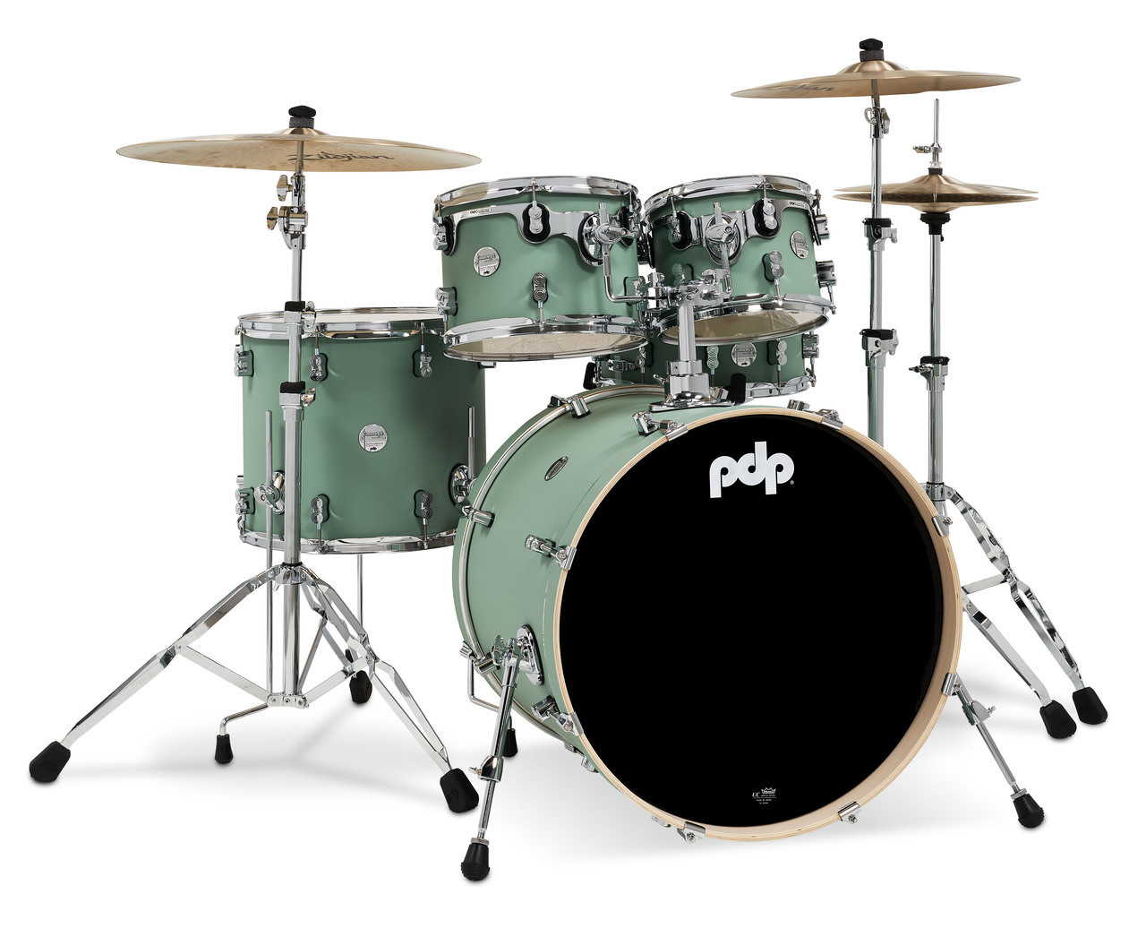 PDP Concept Maple - Satin Seafoam, Chrome Hardware 5 Piece (PDCM2215SF) | Musician Madness