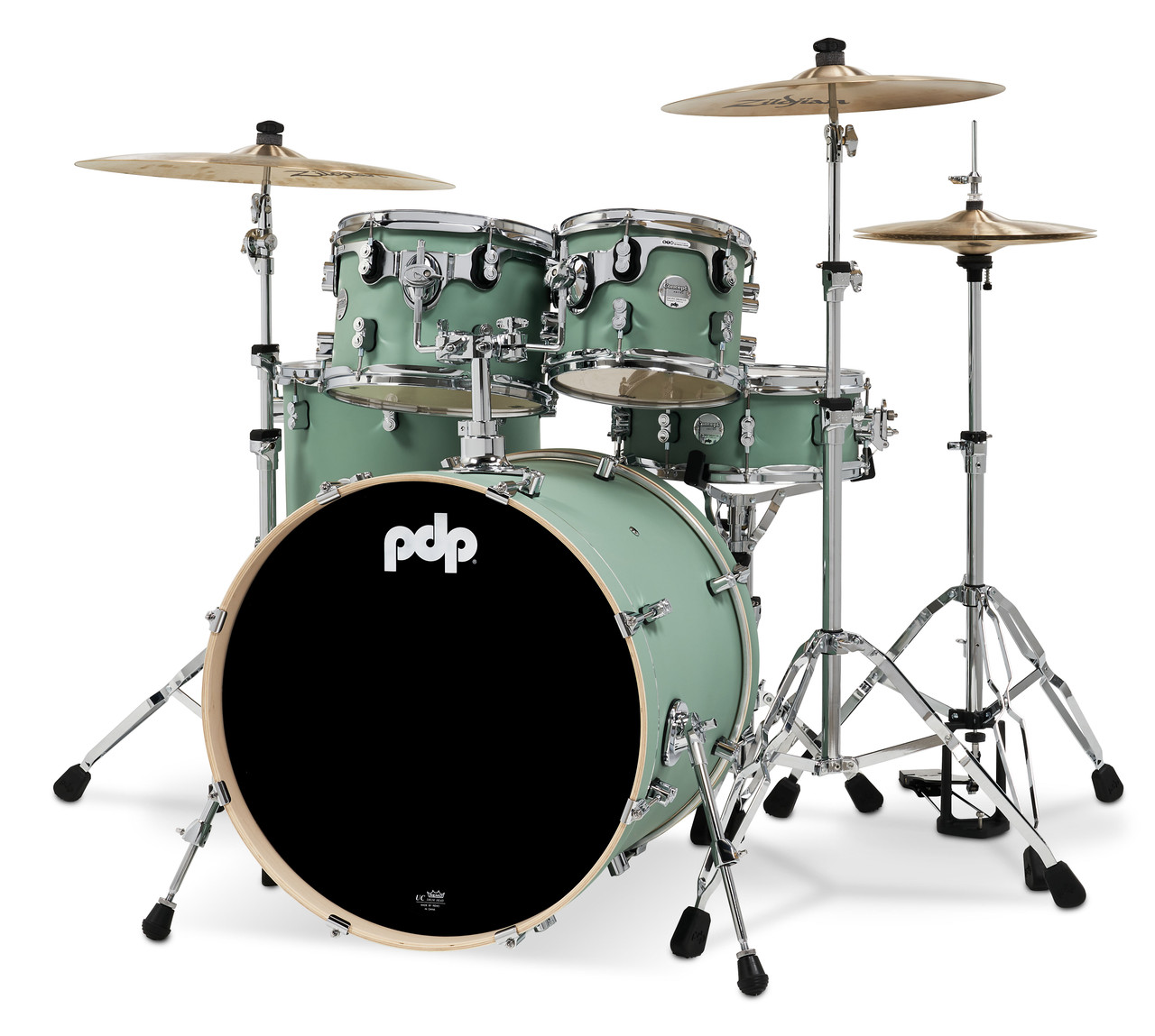 PDP Concept Maple - Satin Seafoam, Chrome Hardware 5 Piece (PDCM2215SF) | Musician Madness