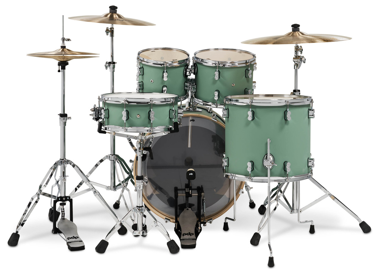 PDP Concept Maple - Satin Seafoam, Chrome Hardware 5 Piece (PDCM2215SF) | Musician Madness