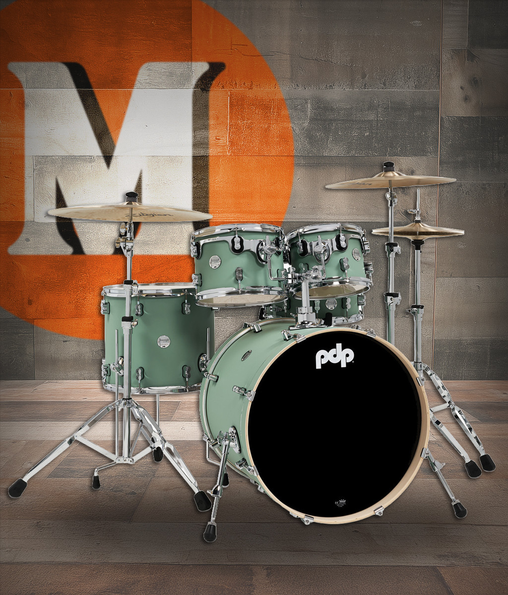 PDP Concept Maple - Satin Seafoam, Chrome Hardware 5 Piece (PDCM2215SF) | Musician Madness