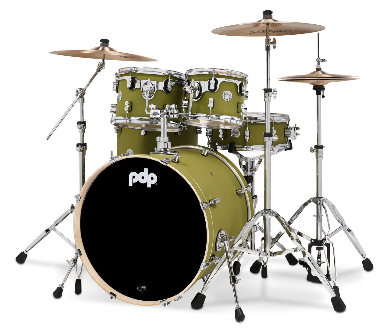 PDP Concept Maple - Satin Olive, Chrome Hardware 5 Piece (PDCM2215SO)