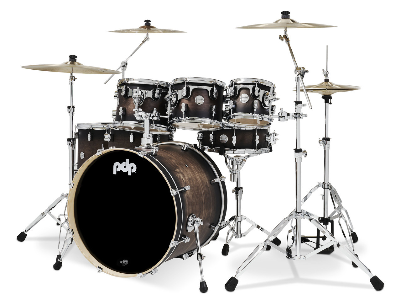 PDP Concept - Satin Charcoal Burst, Chrome Hardware 7 Piece (PDCM2217SCB) | Musician Madness