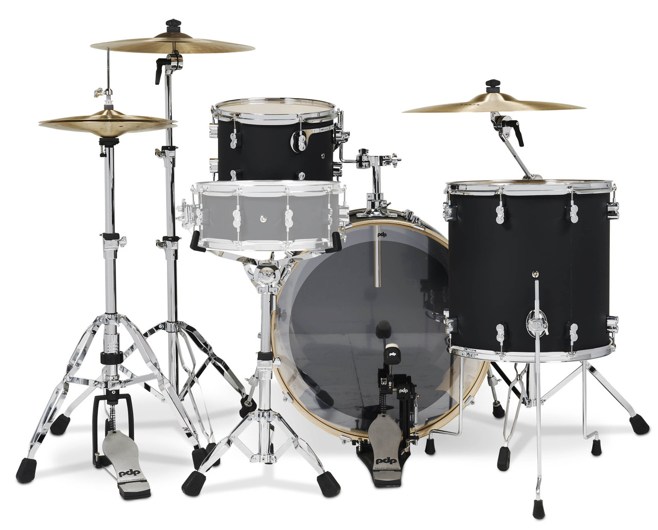 PDP Concept Maple - Satin Black, Chrome Hardware Rock (PDCM24RKBK) | Musician Madness