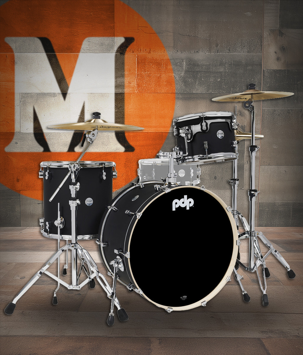 PDP Concept Maple - Satin Black, Chrome Hardware Rock (PDCM24RKBK) | Musician Madness