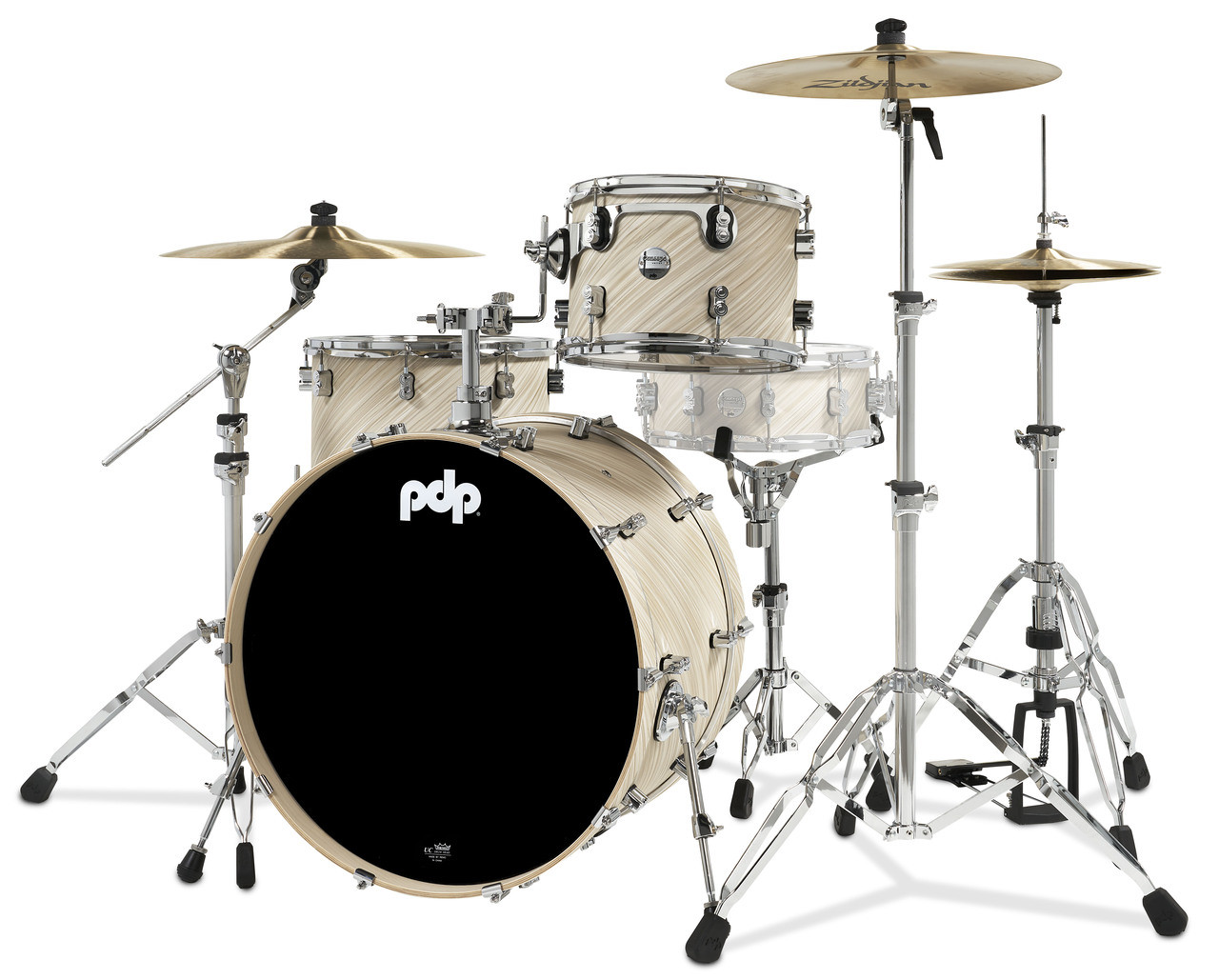 PDP Concept Maple - Twisted Ivory, Chrome Hardware Rock (PDCM24RKTI) | Musician Madness