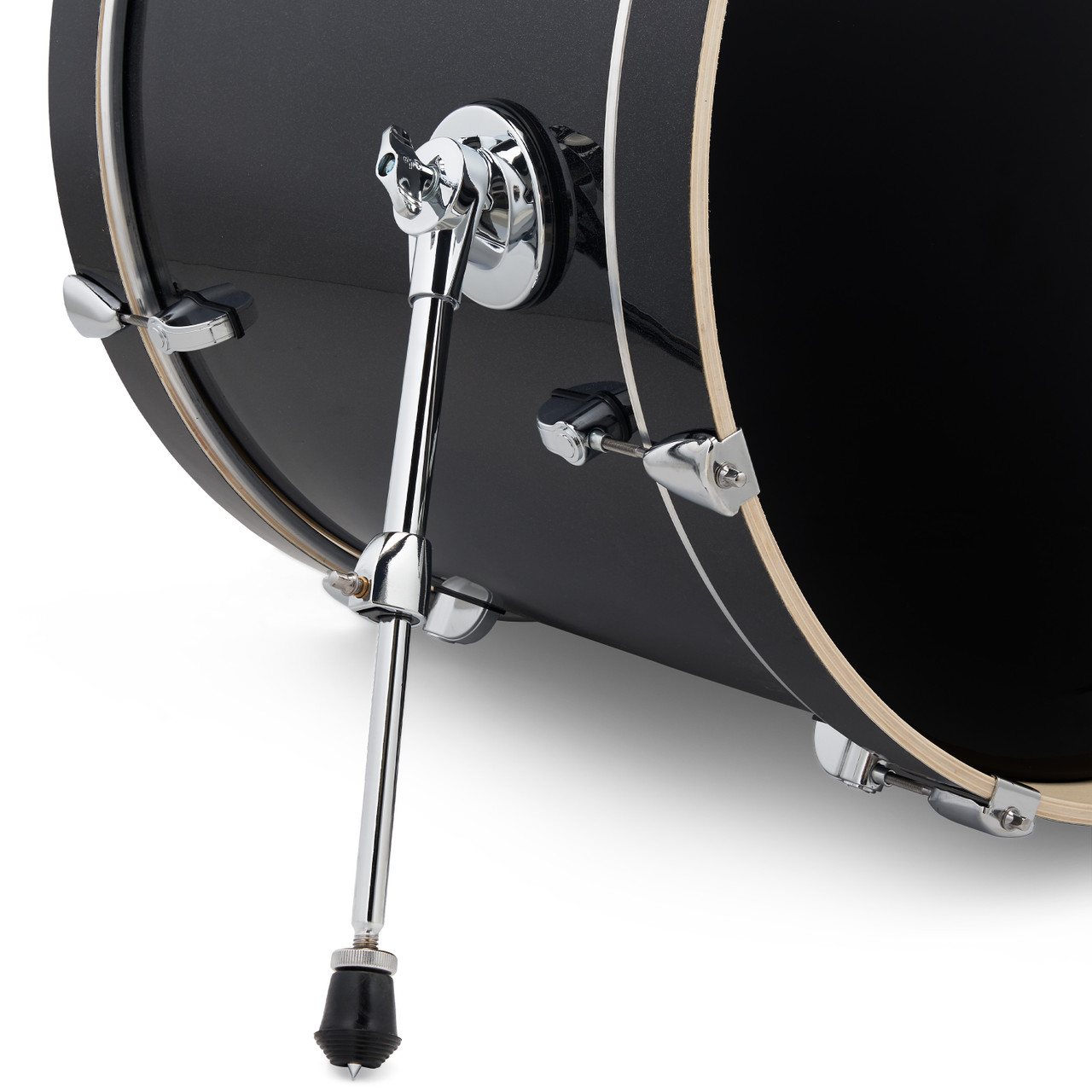 PDP Mainstage 5pc Complete Kit w/HW, Paiste Cymbals, Throne - Black Sparkle (PDMA2215KTBS)