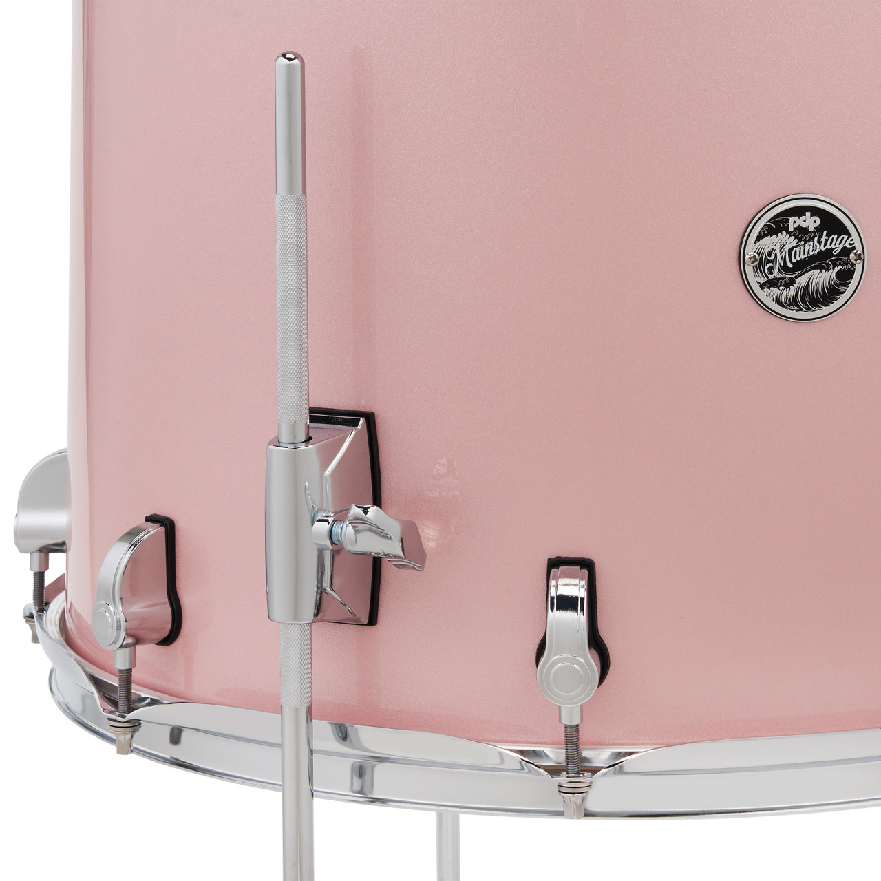 PDP Mainstage 5pc Complete Kit w/HW, Paiste Cymbals, Throne - Pale Rose (PDMA2215KTPR) | Musician Madness
