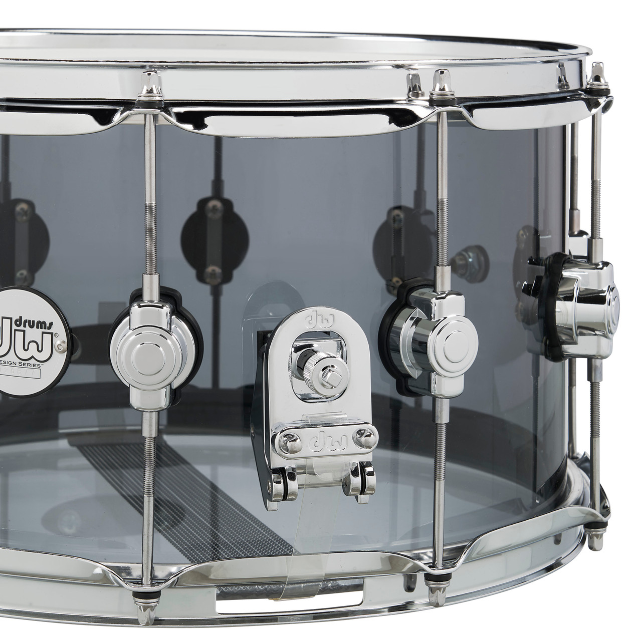 DW Design 8X14 Smoke Acrylic Single Row Lug (DDAC0814SSSM1) | Musician Madness