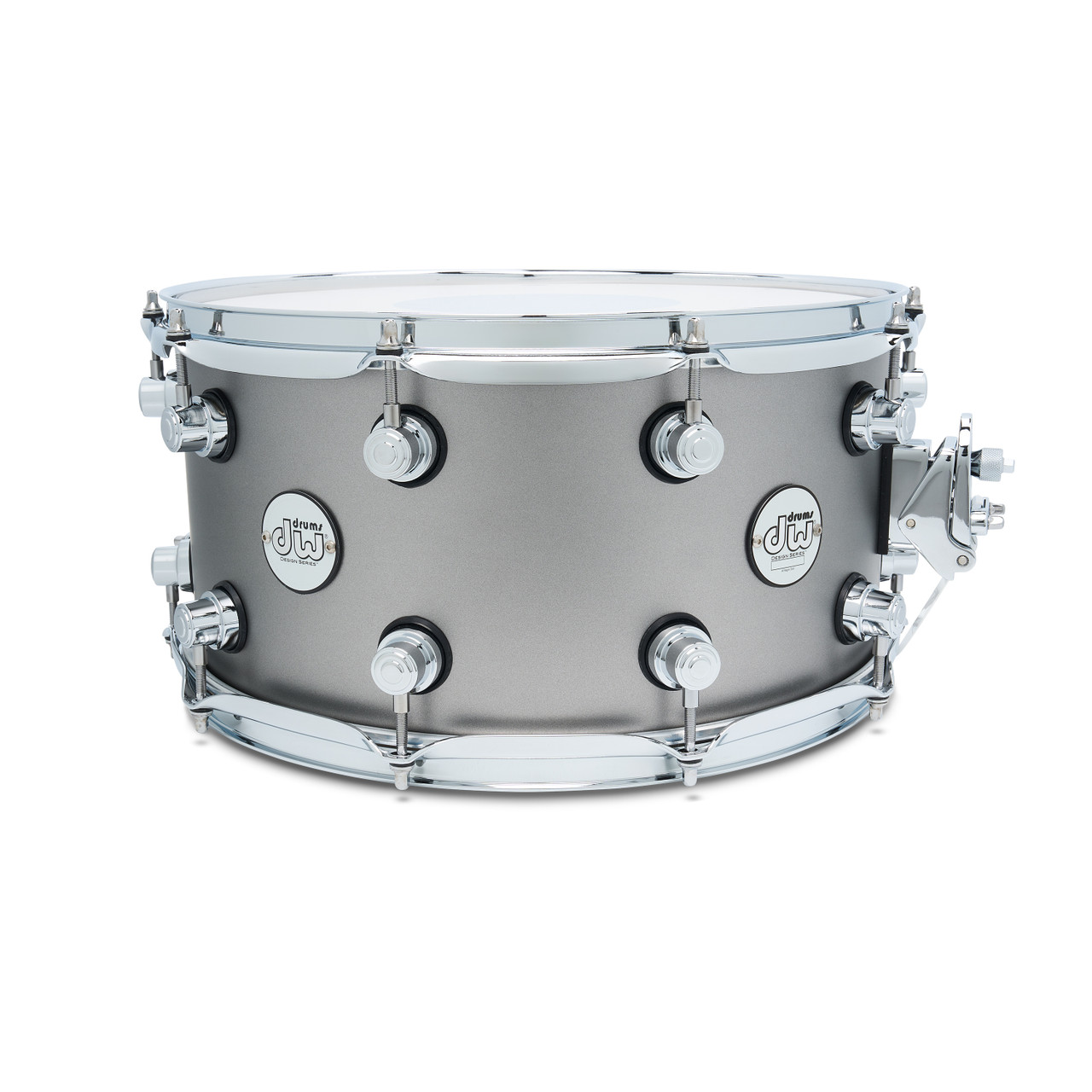DW Design Snare 7X14 Titanium Satin, Double Row Lug (DDLM0714SSTS) | Musician Madness
