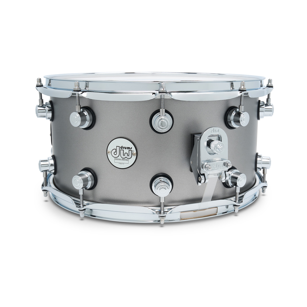 DW Design Snare 7X14 Titanium Satin, Double Row Lug (DDLM0714SSTS)