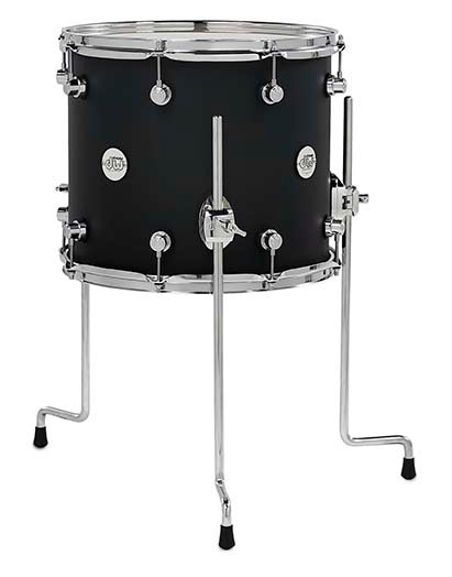 DW Design Tom 12X14 Black Satin, Legs (DDLM1214TTBL) | Musician Madness