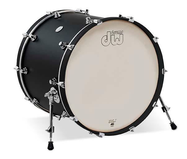 DW Design Kick 18X22 Black Satin Drums