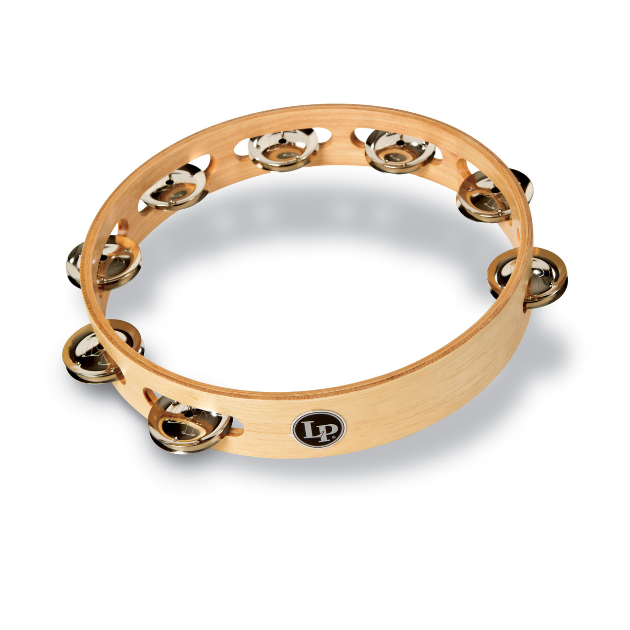 Latin Percussion LP Pro 10" Single Row Tambourine - Nickel/Silver (LP380A) | Musician Madness