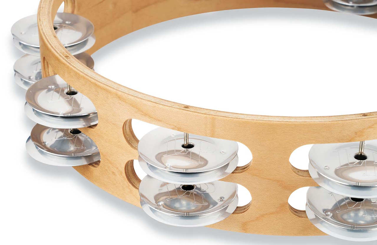 LP Pro 10 Double Row Tambourine-Aluminum percussion instrument