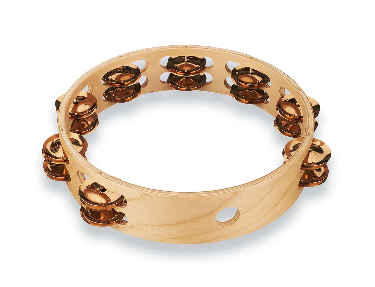 Latin Percussion LP Pro 10" Double Row Tambourine w/ Bag - Bronze (LP380B-BZ) | Musician Madness