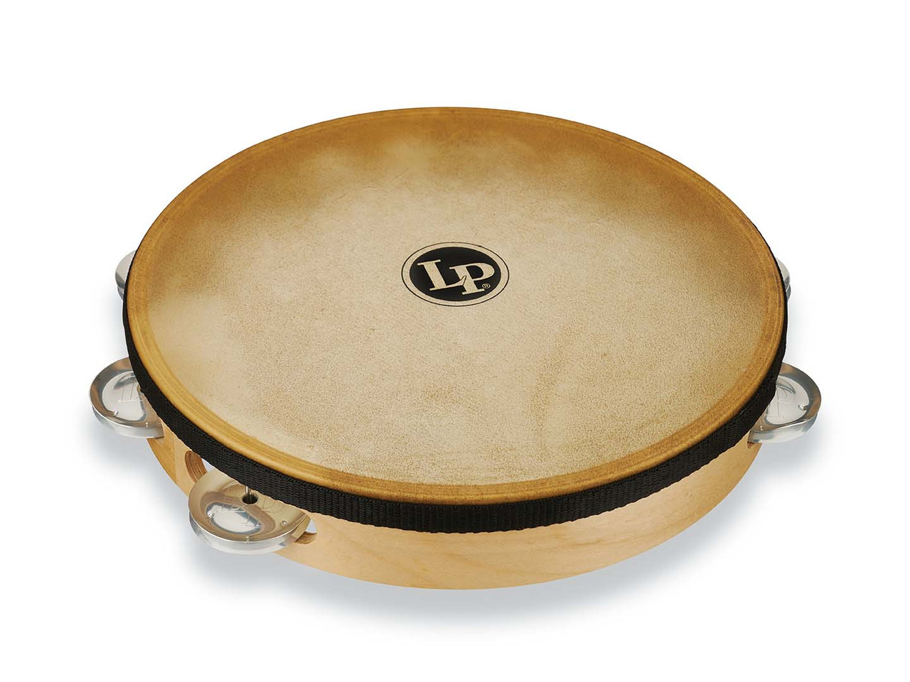 LP Pro 10 Sgl Row Head Tambourine -Aluminum percussion instrument