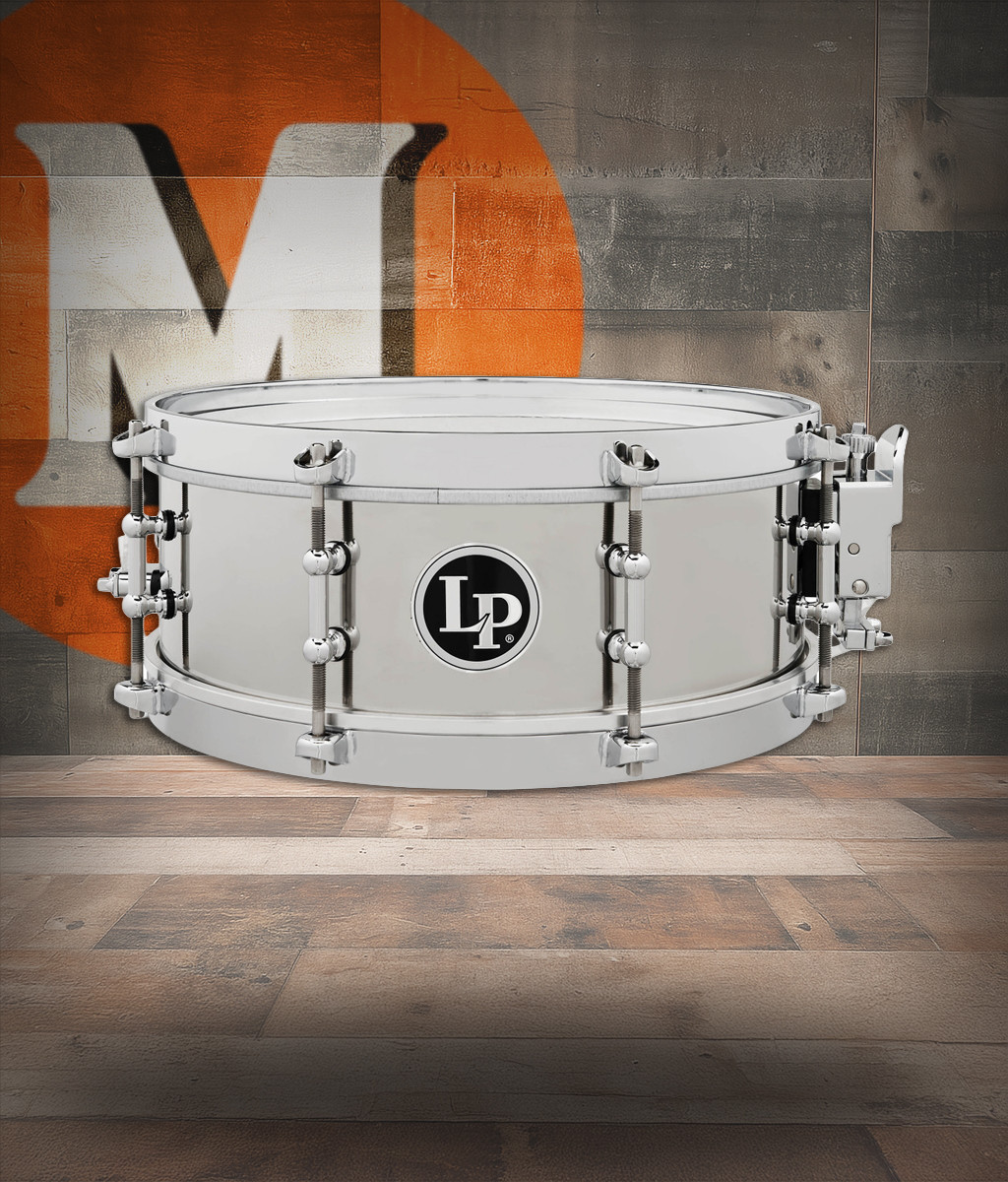 Latin Percussion LP 4.5X12" Salsa Snare - Stainless Steel (LP4512-S) | Musician Madness