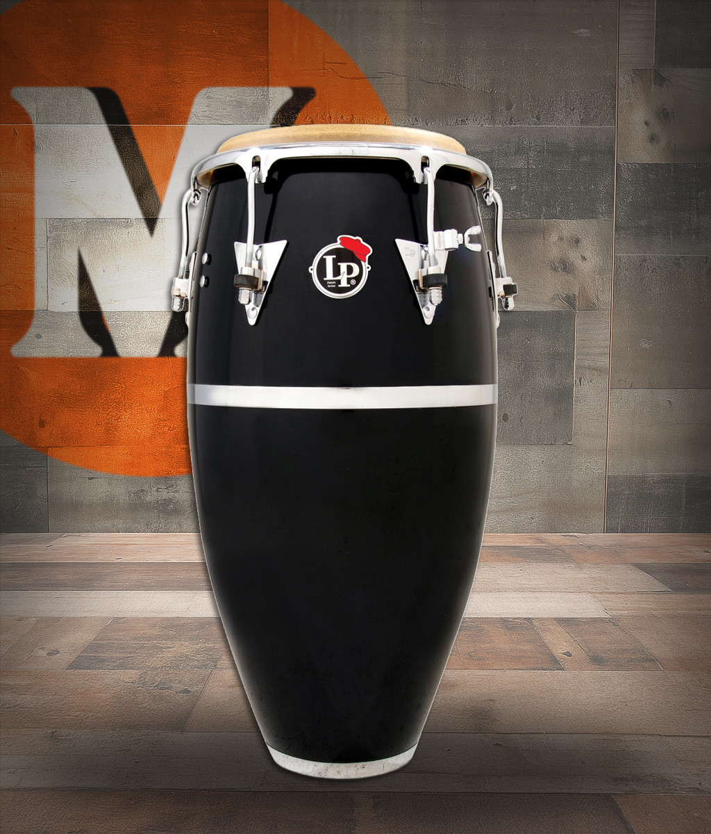 Latin Percussion LP Patato CCII 11 3/4" Conga - Fg Black Cr (LP559X-1BK)