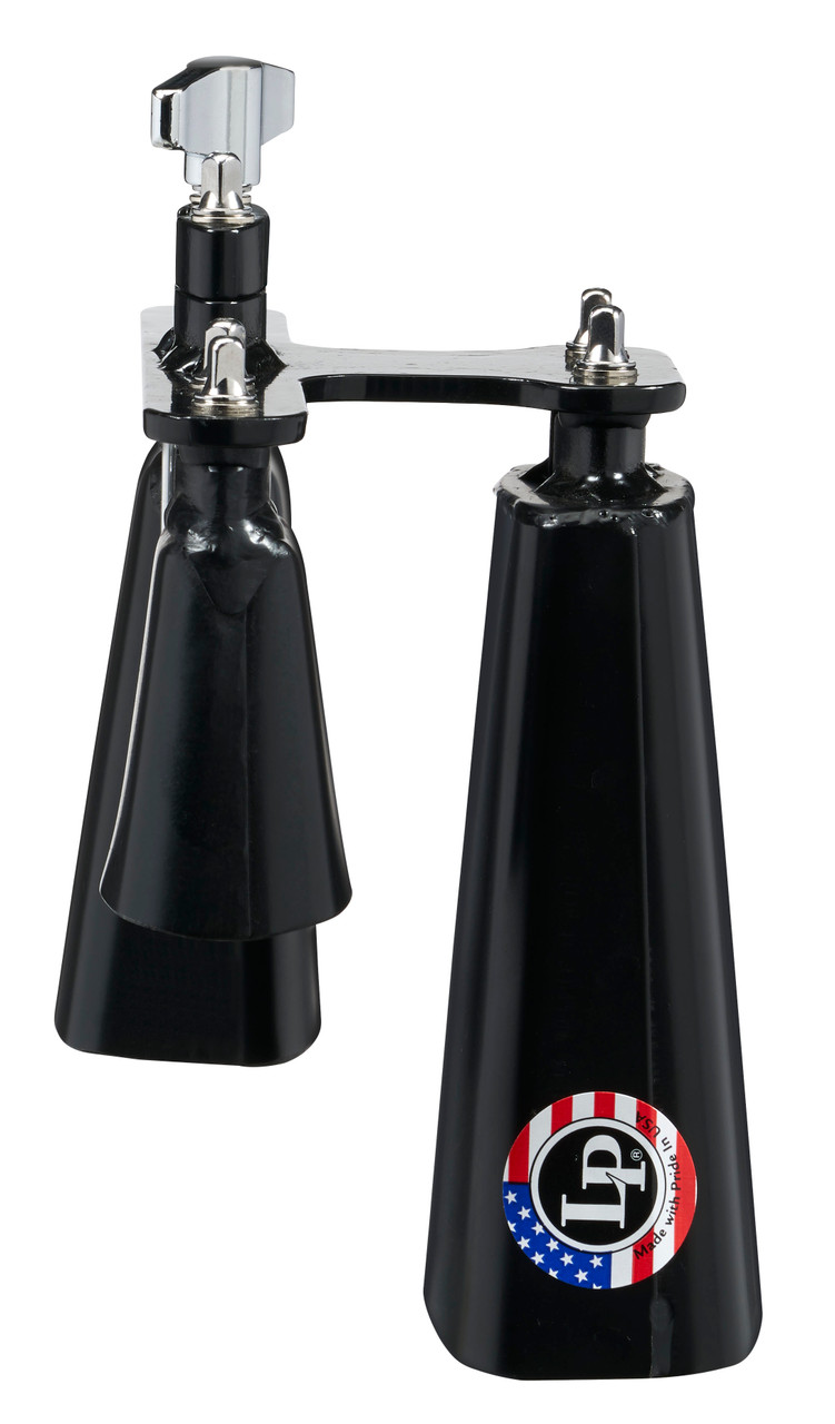 Latin Percussion LP Tri-Bell 3", 4", 5 1/2" Vise Mount - Black (LP570) | Musician Madness