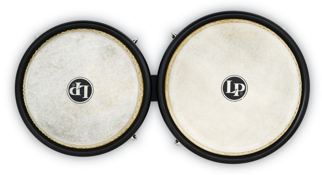 Latin Percussion LP 6 1/4 - 7 1/4" Bongo - Onyx Black w/ Bag (LP601D-OX-K) | Musician Madness