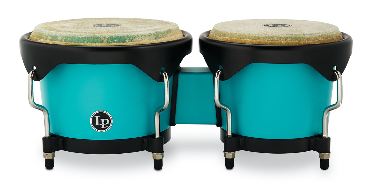 Latin Percussion LP 6 1/4 - 7 1/4" Bongo - Sea Foam Black w/ Bag (LP601D-SF-K) | Musician Madness
