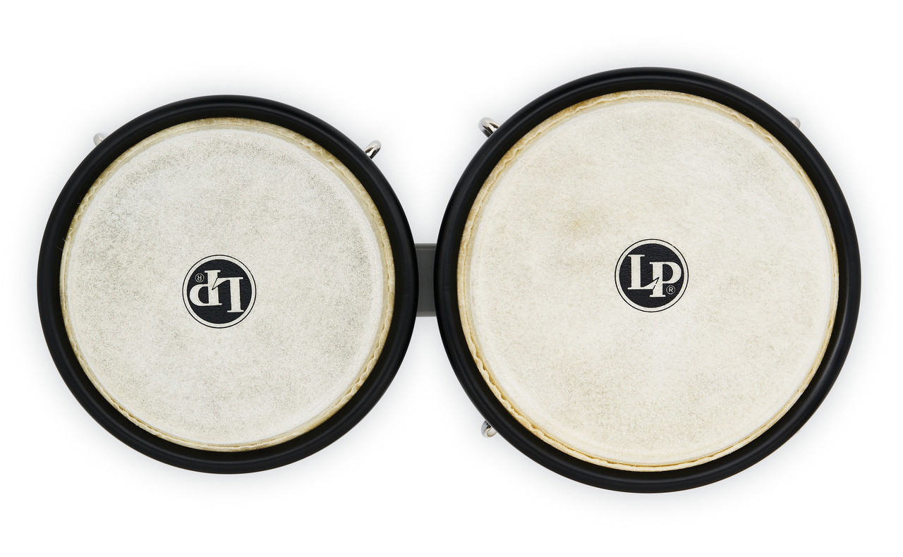 Latin Percussion LP 6 1/4 - 7 1/4" Bongo - Slate Grey Black w/ Bag (LP601D-SG-K) | Musician Madness
