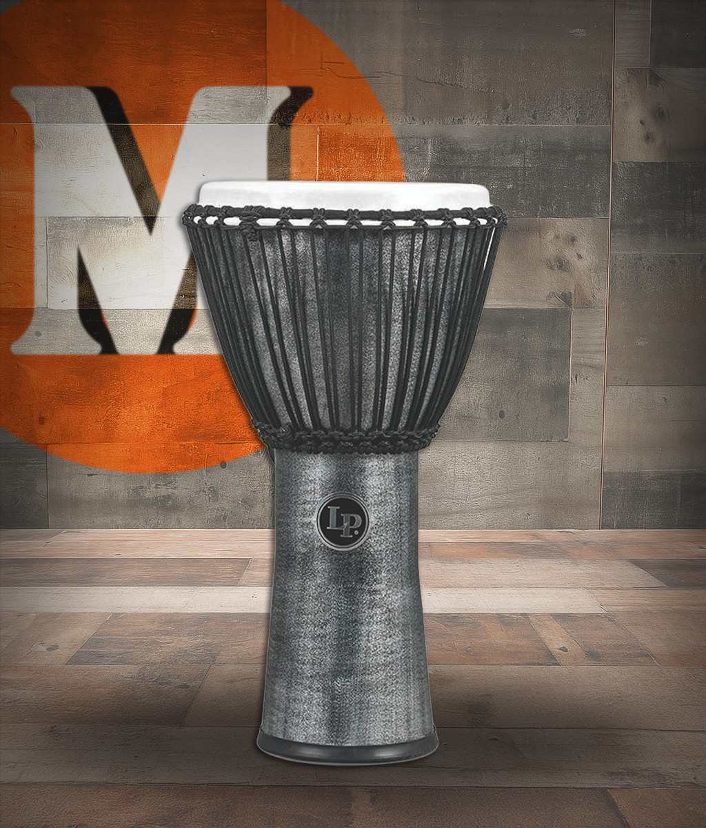 Latin Percussion LP World Beat FX Rope 11" Djembe - Synthetic Grey (LP724G)