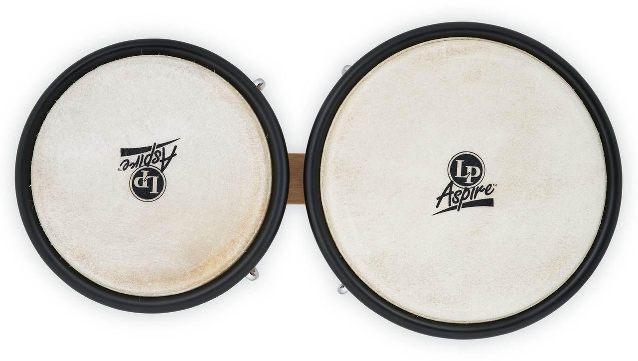 Latin Percussion LP Aspire 6 3/4 - 8" Bongo - Oak Natural Black (LPA601-AW) | Musician Madness
