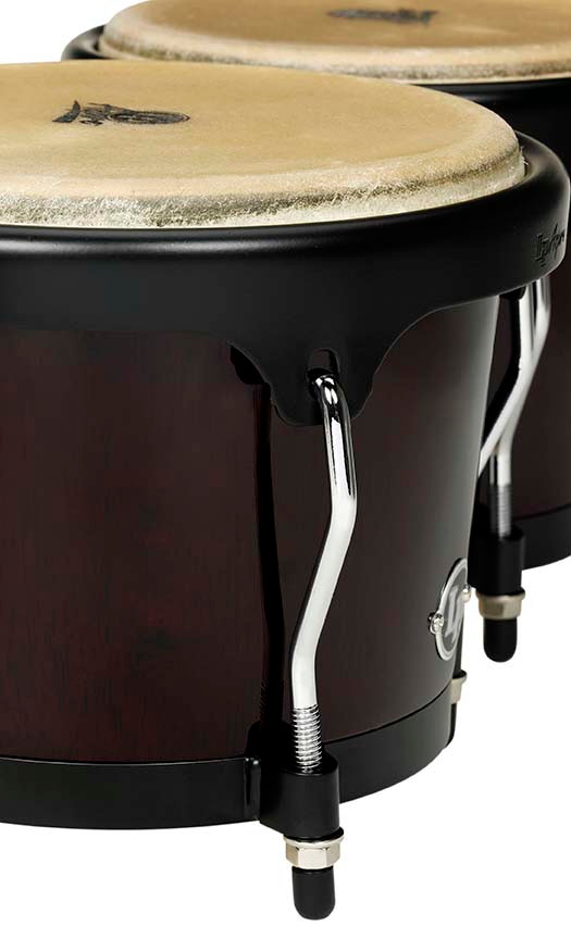 Latin Percussion LP Aspire 6 3/4 - 8" Bongo Oak Dark Wood Black (LPA601-DW) | Musician Madness