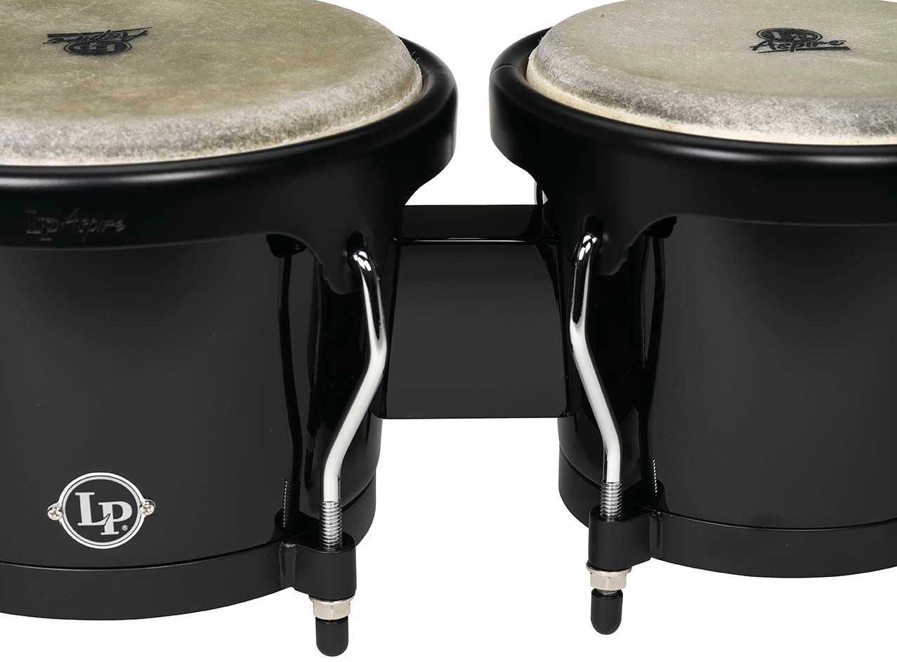 Latin Percussion LP Aspire 6 3/4 - 8" Bongo - Black Black (LPA601F-BK) | Musician Madness