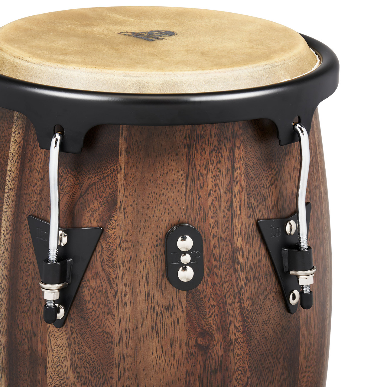 Latin Percussion LP Aspire 11 - 12" Conga Set - Oak Walnut Black w/ Stand (LPA647-SW) | Musician Madness