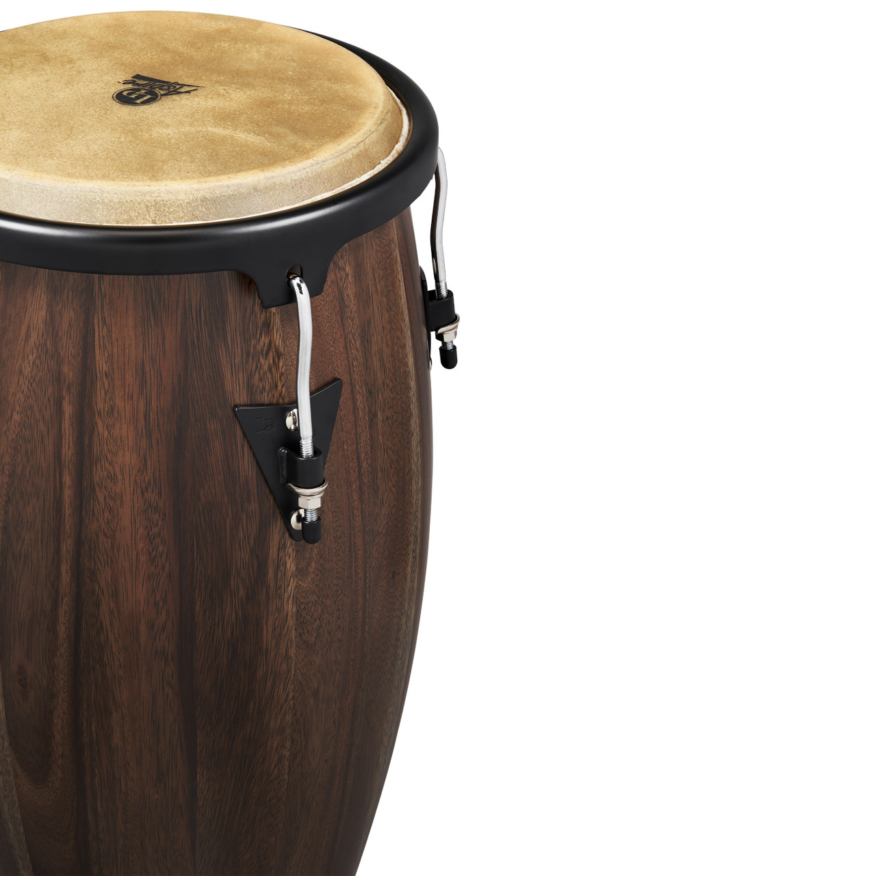 Latin Percussion LP Aspire 11 - 12" Conga Set - Oak Walnut Black w/ Stand (LPA647-SW) | Musician Madness