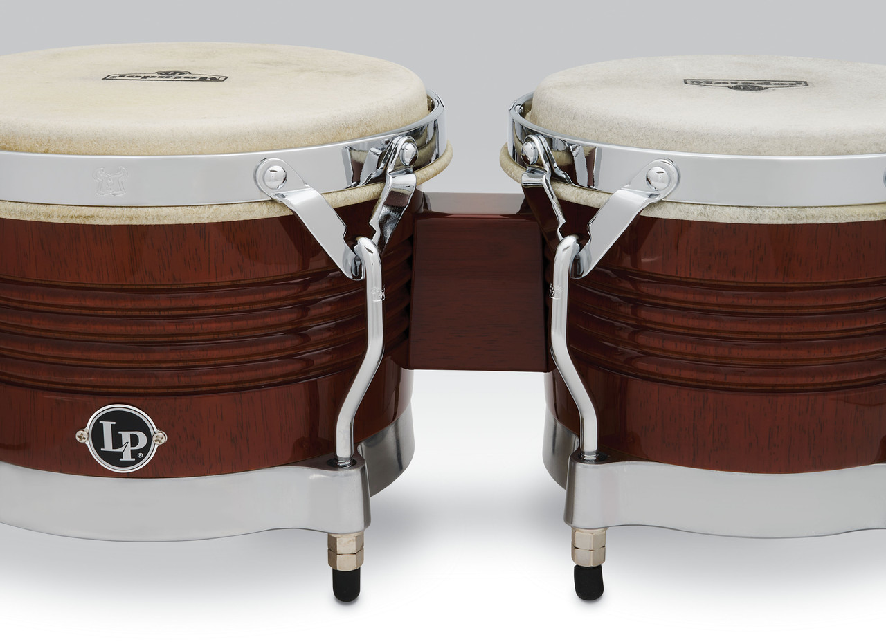 Latin Percussion LP Matador Traditional 7 1/4 - 8 5/8" Bongo Oak Almond Brown (M201-ABW) | Musician Madness