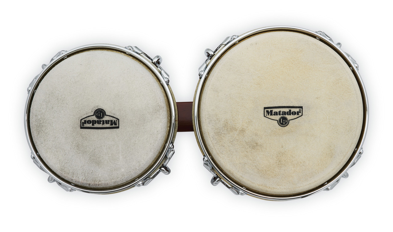 Latin Percussion LP Matador Traditional 7 1/4 - 8 5/8" Bongo Oak Almond Brown (M201-ABW) | Musician Madness