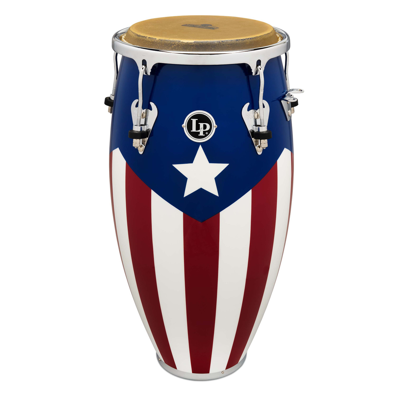 Latin Percussion LP Matador 11" Quinto Oak Puerto Rican Flag (M750S-PR) | Musician Madness