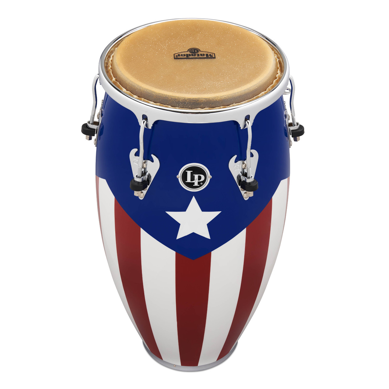 Latin Percussion LP Matador 11 3/4" Conga Oak Puerto Rican Flag (M752S-PR) | Musician Madness
