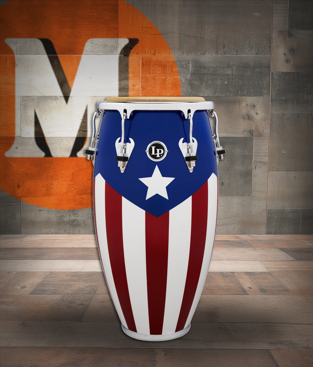 Latin Percussion LP Matador 11 3/4" Conga Oak Puerto Rican Flag (M752S-PR)