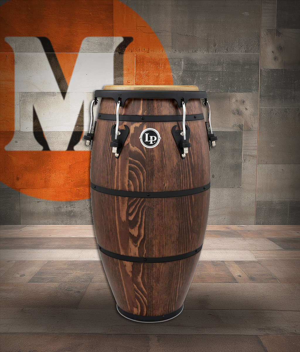 Latin Percussion LP Mat Ss 11 3/4 Conga Pine Whsky Barrel Bk