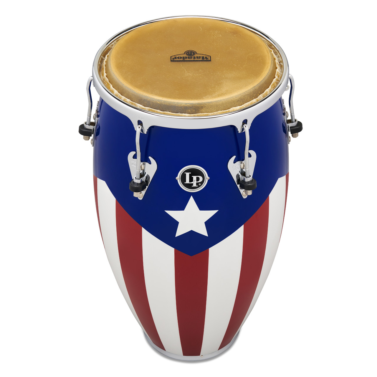 Latin Percussion LP Matador 12 1/2" Tumba Oak Puerto Rican Flag (M754S-PR) | Musician Madness